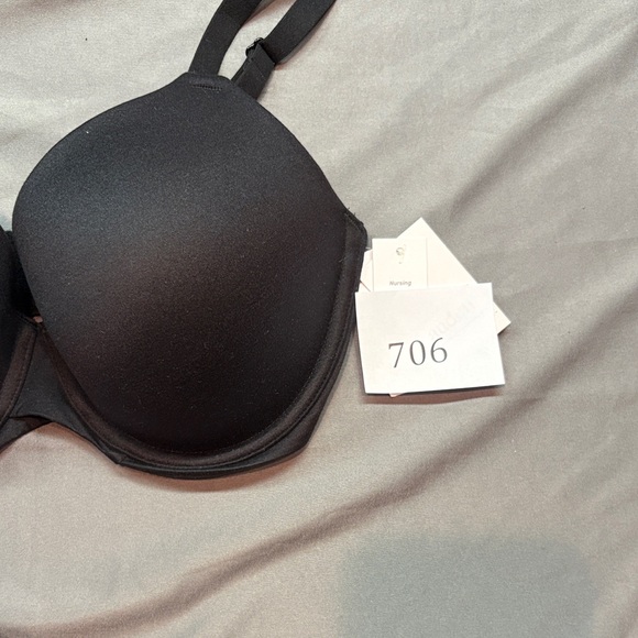 Auden The Icon Full Coverage Lightly Lined T-Shirt Nursing Bra 32DD Black NWT - Picture 7 of 7